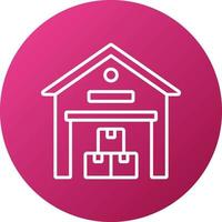 Warehouse Icon Style vector