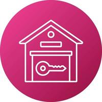 Warehouse Key Icon Style vector