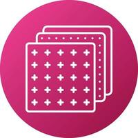 Color Fabric Icon Style vector