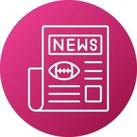 Sport News Icon Style vector