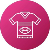 rugby uniforme icono estilo vector