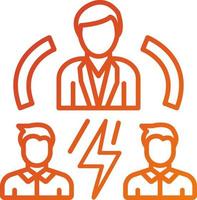 Intermediary Mediator Icon Style vector