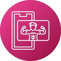 dy Muscle Icon Style Icon Style vector