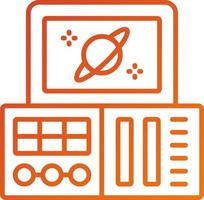 Space Control Panel Icon Style vector