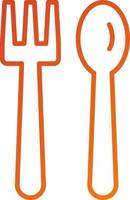 Knife and Fork Icon Style vector