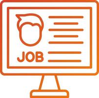 Job Application Icon Style vector