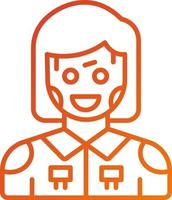 Humanoid Robot Icon Style vector