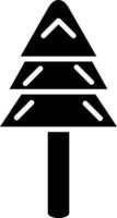 Evergreen Tree Icon Style vector