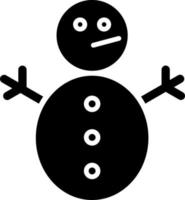 monigote de nieve sin nieve icono estilo vector
