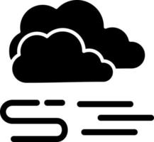 estilo de icono de niebla vector