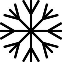 estilo de icono de copo de nieve vector