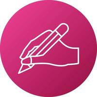 Hand Writing Icon Style vector