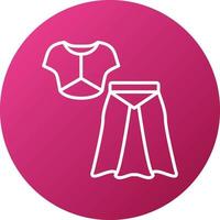Woman Dress Icon Style vector