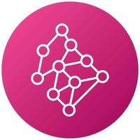 Neural Network Icon Style vector