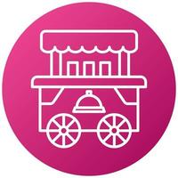 Food Cart Icon Style vector