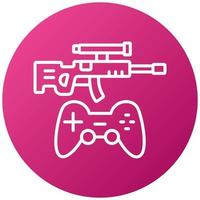 Action Game Icon Style vector