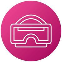 VR Glasses Icon Style vector