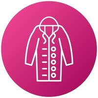 Raincoat Icon Style vector