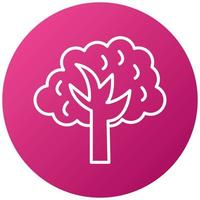 Autumn Tree Icon Style vector
