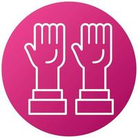 Hands Up Icon Style vector