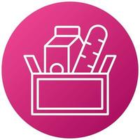 Food Donation Icon Style vector