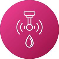 inteligente agua sensor icono estilo vector