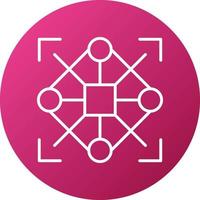 Pattern Recognition Icon Style vector