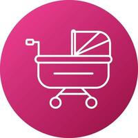 Stroller Icon Style vector