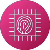 Biometric Cpu Icon Style vector