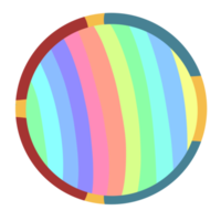 Aesthetic Circle Full Color png