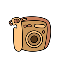 cámara polaroid estético png