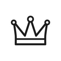 crown icon, crown logo template vector