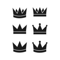 crown icon, crown logo template vector