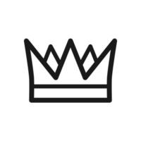 crown icon, crown logo template vector