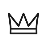 crown icon, crown logo template vector