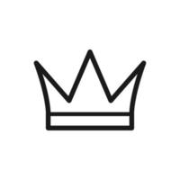 crown icon, crown logo template vector