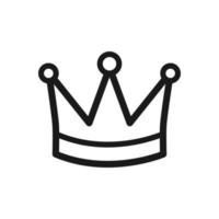 crown icon, crown logo template vector