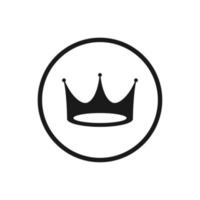 crown icon, crown logo template vector