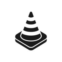 traffic cone icon vector