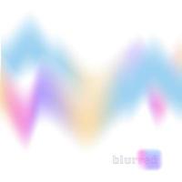 Trendy brurred gradient background with light lilac purple blur wavy shape. Modern y2k hlographic design for poster, website, placard, cover, advertising. Vector illustration.