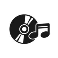 compact disc icon vector