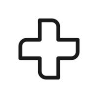 add plus sign icon vector