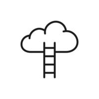 cloud computing icon vector