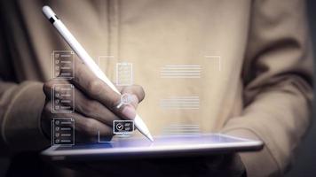 Document management system and IT business processes arranging for archiving Find and manage files and corporate data. Digital transformation of files. photo
