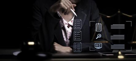 Document management system and IT business processes arranging for archiving Find and manage files and corporate data. Digital transformation of files. photo