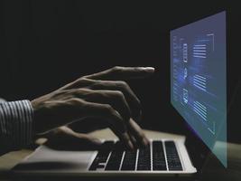 Document management system and IT business processes arranging for archiving Find and manage files and corporate data. Digital transformation of files. photo