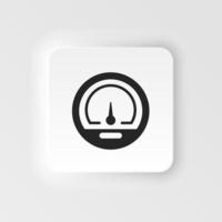 dashboard speedometer gauge isolated vector - performance technology meter illustration sign . accelerate meter sign symbol on white background