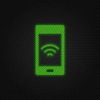 Phone, signal new technology vector icon. New mobile technology traffic light style vector illustration on white background
