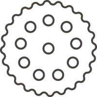 Biscuit vector icon. Simple element illustration from food concept. Biscuit vector icon. Drink concept vector illustration. on white background
