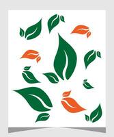 Leaves Pattern. Endless Background. Seamless vector